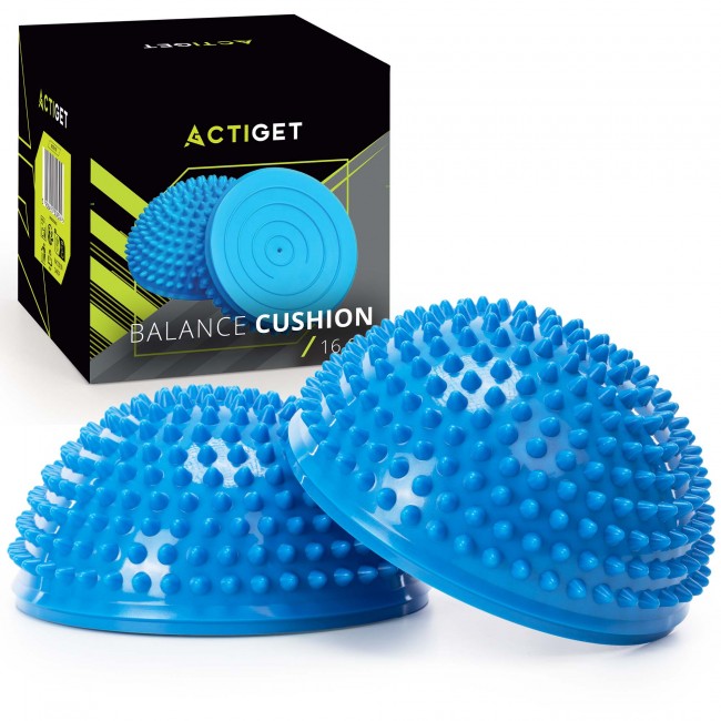 Полусфера массажная балансировочная Actiget Balance Pad 16 см 2 шт массажер для ног, стоп ACT0117 Blue