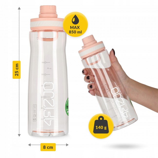 Бутылка для воды спортивная 4FIZJO 850 мл Pink (P-5905973403818)