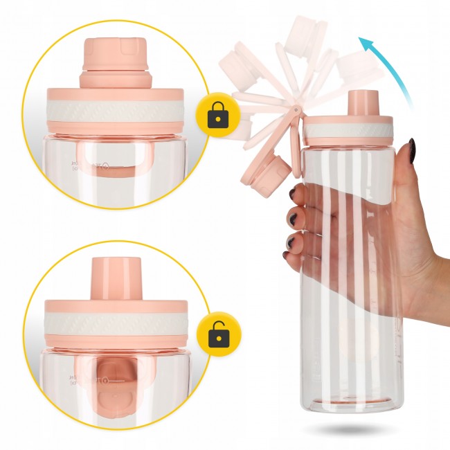 Бутылка для воды спортивная 4FIZJO 850 мл Pink (P-5905973403818)