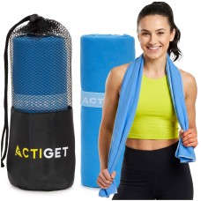 Полотенце спортивное Actiget 150 x 80 см из микрофибры ACT0191 Blue
