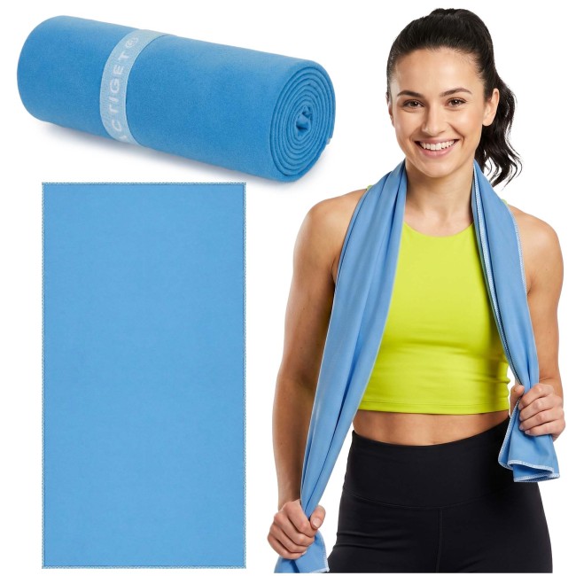 Спортивний рушник Actiget 150 x 80 см з мікрофібри ACT0191 Blue