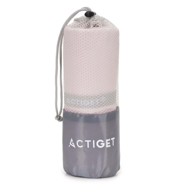 Спортивний рушник Actiget 180 x 100 см з мікрофібри ACT0198 Light Pink