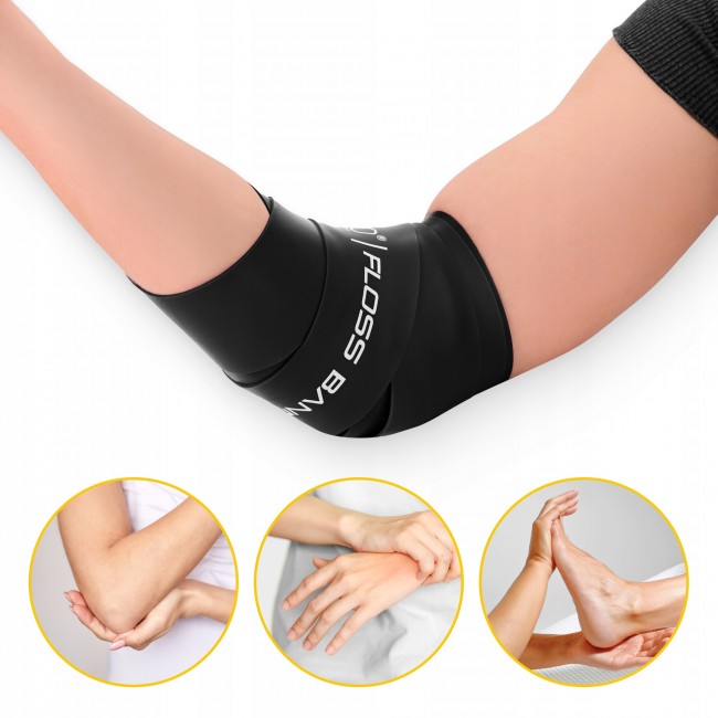 Лента компрессионная для флоссинга 4FIZJO Floss Band 207 x 5 x 0.1 см Black (P-5905973405256)