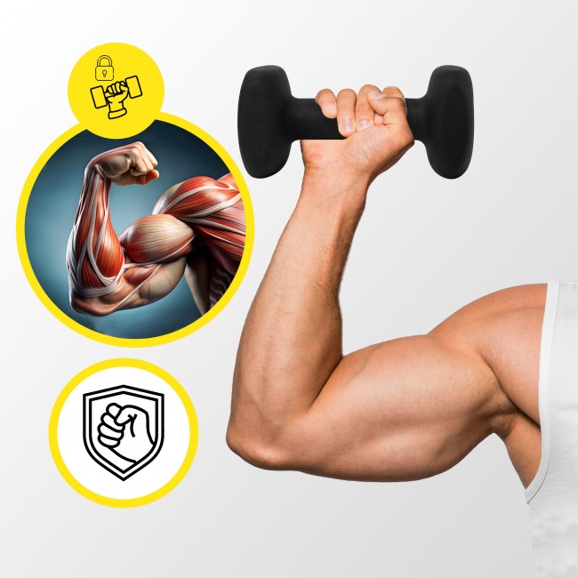 Гантели для фитнеса виниловые Cornix Square 2 x 5 кг XR-0410 Black