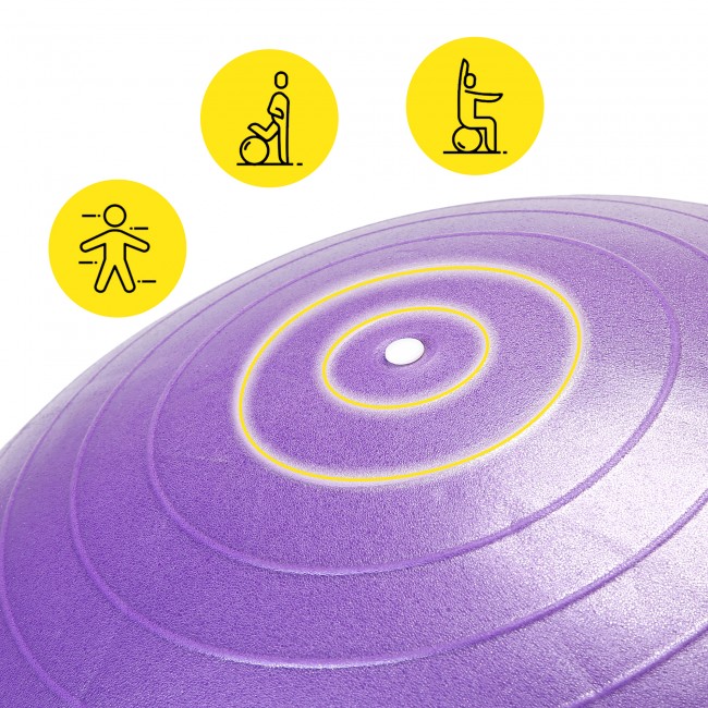 Мяч для фитнеса (фитбол) Cornix 55 см полумассажный Anti-Burst XR-0460 Violet