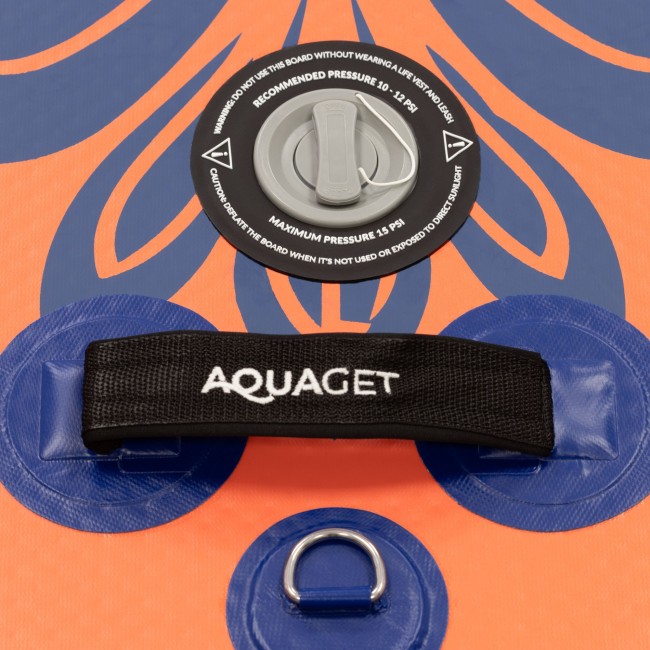 Надувная SUP доска (САП борд) Aquaget 350 см с веслом AQ0045 Orange/Navy Blue