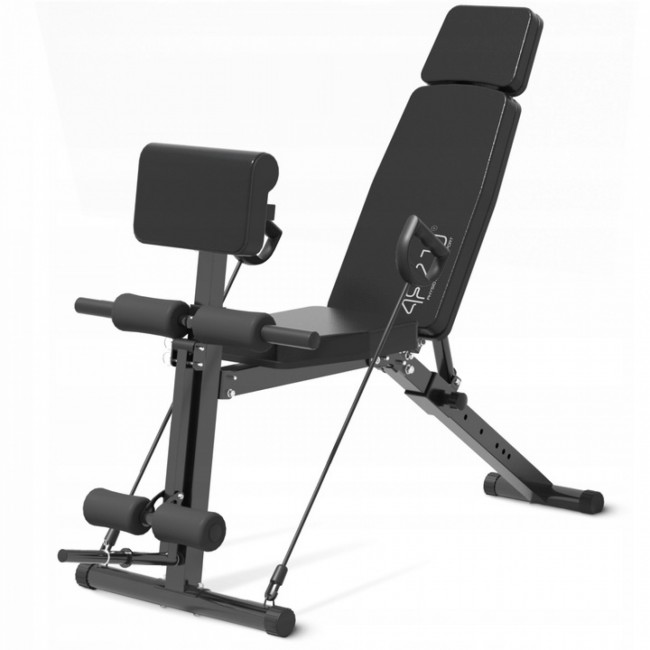 Скамья для тренировок 4FIZJO Pro универсальная, с партой Скотта Black (P-5905973405119)