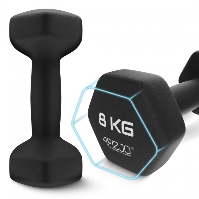Гантели для фитнеса виниловые 4FIZJO Classic 2 x 8 кг (P-5905973403214)