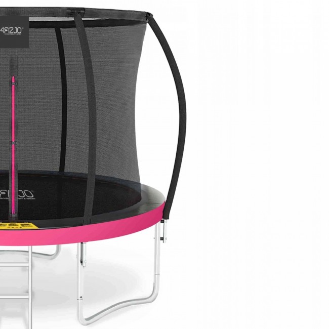 Батут із внутрішньою сіткою 4FIZJO PRO 8FT 252 см Black/Pink (P-5907739314550)