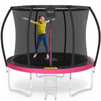 Батут с внутренней сеткой 4FIZJO PRO 8FT 252 см Black/Pink (P-5907739314550)