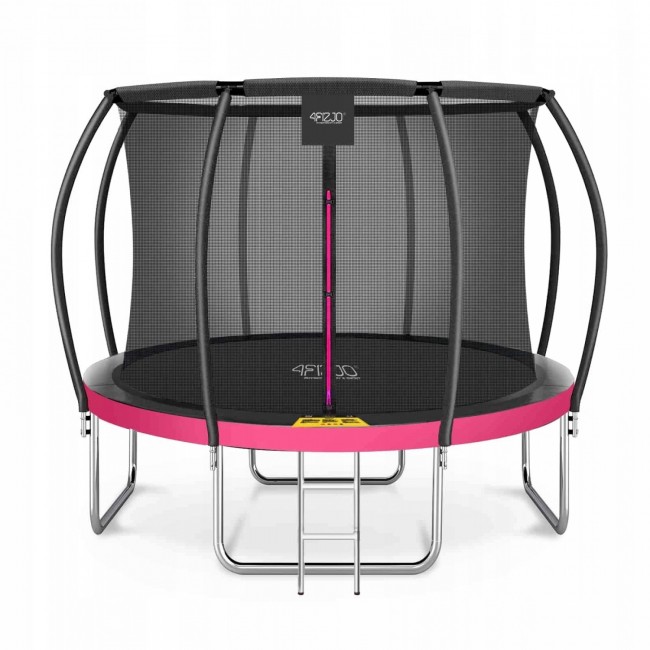 Батут із внутрішньою сіткою 4FIZJO PRO 8FT 252 см Black/Pink (P-5907739314550)