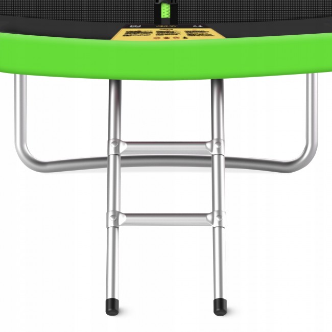 Батут із внутрішньою сіткою 4FIZJO PRO 12FT 374 см Black/Green (P-5907739314185)
