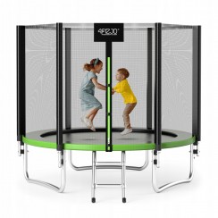 Батут із внутрішньою сіткою 4FIZJO Classic 8FT 252 см Black/Green (P-5907739314123)