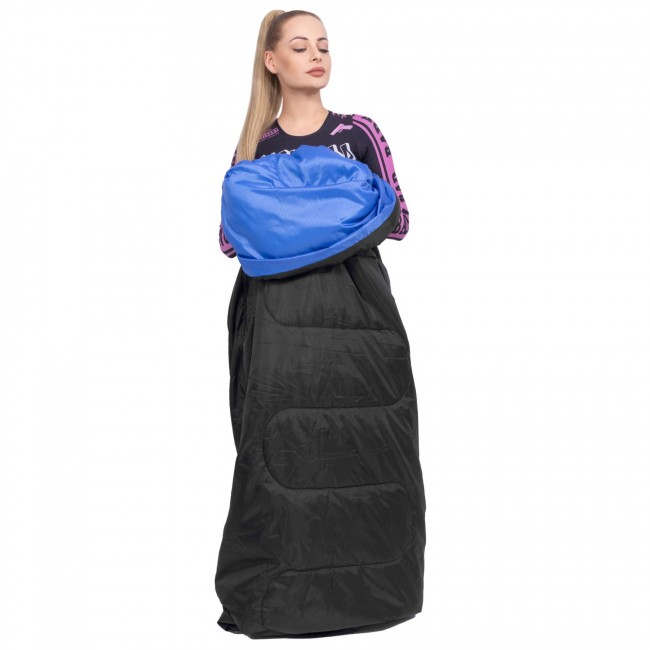 Спальный мешок (спальник) Springos 2 в 1 CS0044 +10 ...+25 °C R Black/Blue