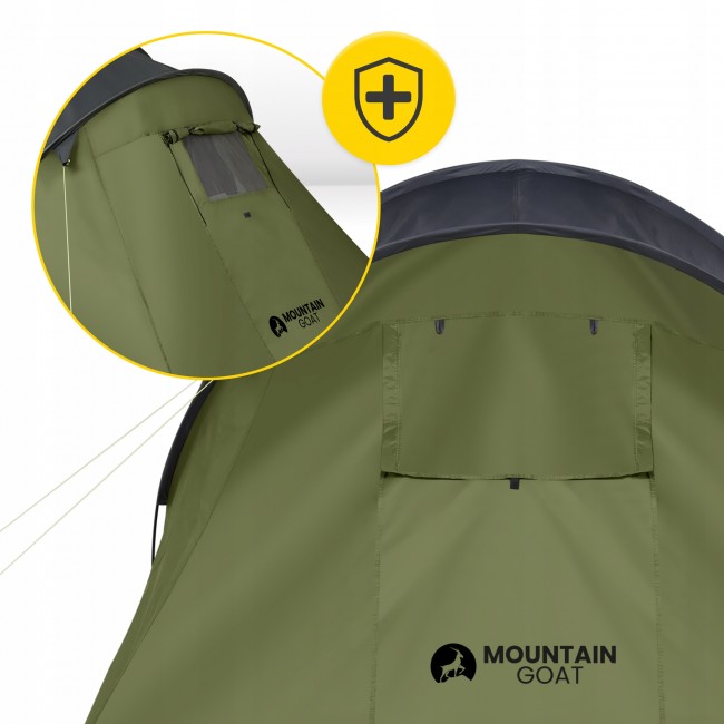 Намет туристичний Mountain Goat Prime Quatro 4-місний Olive (P-5905973406598)