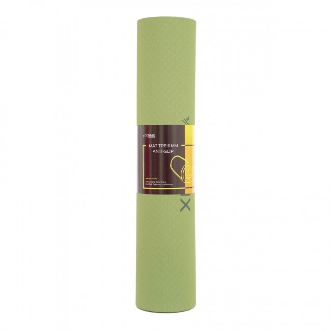Килимок спортивний Cornix TPE 183 x 61 x 0.6 см для йоги XR-0008 Green/Grey