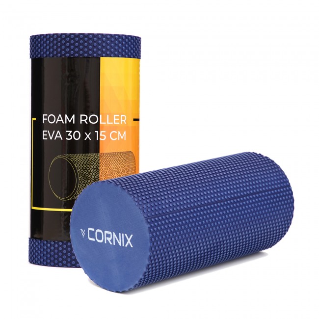 Масажний ролик Cornix EVA+ 30 x 15 см (валик, роллер) XR-0299 Navy Blue Масажний ролик Cornix EVA+ 30 x 15 см (валик, роллер) XR-0299 Navy Blue