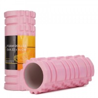 Массажный ролик Cornix EVA 33 x 14 см (валик, роллер) XR-0036 Light Pink