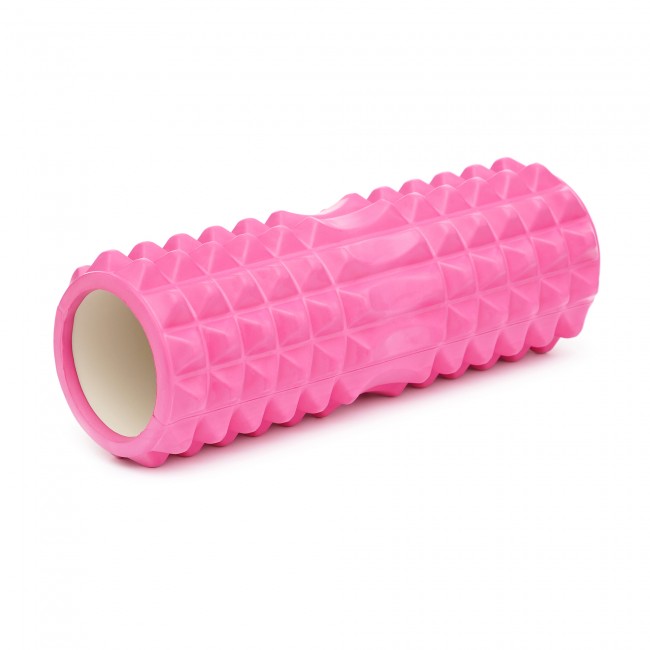 Массажный ролик Cornix EVA 33 x 14 см (валик, роллер) XR-0327 Pink