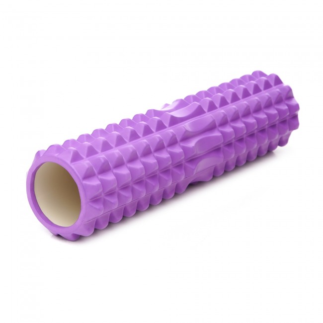 Массажный ролик Cornix EVA 45 x 14 см (валик, роллер) XR-0333 Violet