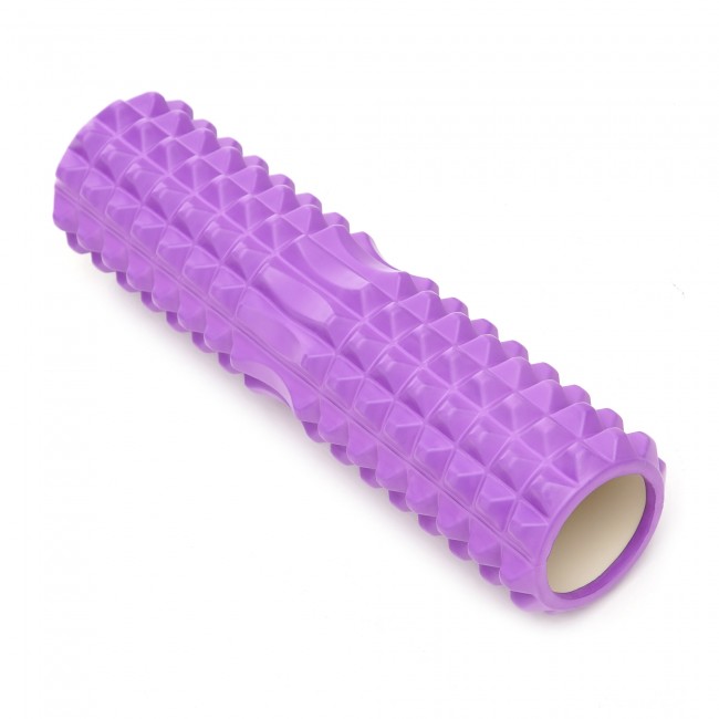 Массажный ролик Cornix EVA 45 x 14 см (валик, роллер) XR-0333 Violet