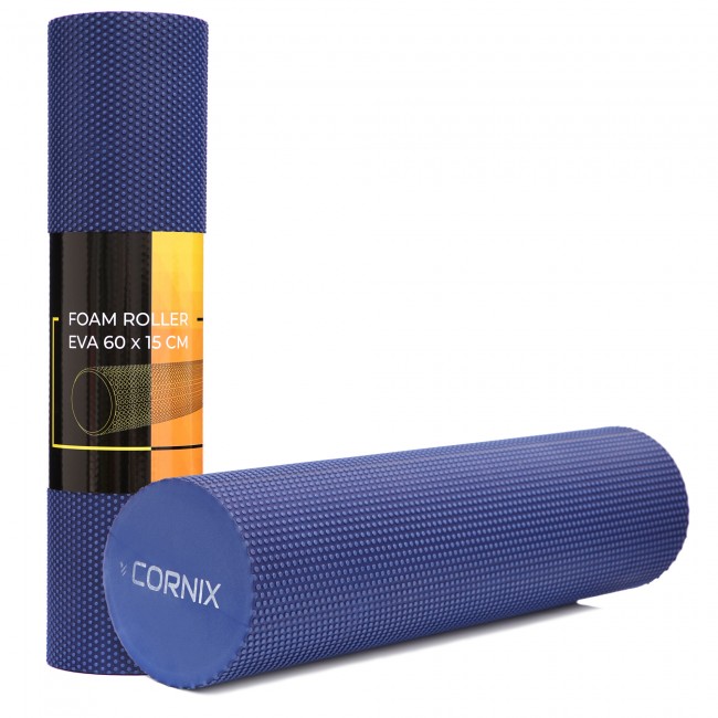 Масажний ролик Cornix EVA+ 60 x 15 см (валик, роллер) XR-0309 Navy Blue Масажний ролик Cornix EVA+ 60 x 15 см (валик, роллер) XR-0309 Navy Blue