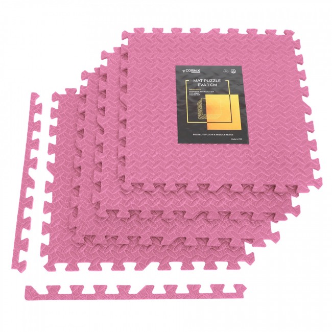 Мат-пазл (ласточкин хвост) Cornix Mat Puzzle EVA 120 x 120 x 1 cм XR-0230 Pink Мат-пазл (ласточкин хвост) Cornix Mat Puzzle EVA 120 x 120 x 1 cм XR-0230 Pink