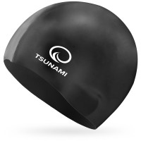 Шапочка для плавання TSUNAMI Kids дитяча Black (P-5905973401791)