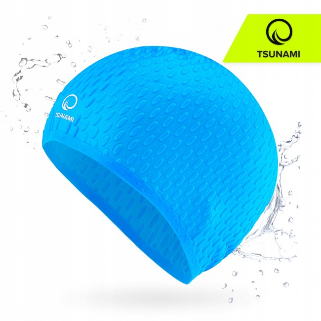 Шапочка для плавання TSUNAMI Texture Blue (P-5905973401906)