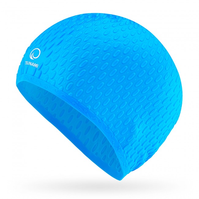Шапочка для плавання TSUNAMI Texture Blue (P-5905973401906)