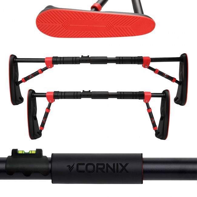Турник раздвижной Cornix Elite 65-90 см XR-0289 Black/Red Турник раздвижной Cornix Elite 65-90 см XR-0289 Black/Red
