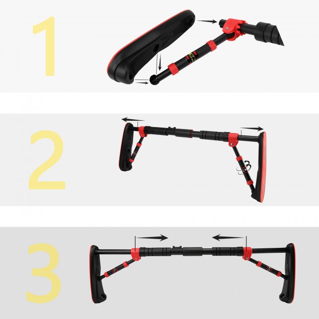 Турник раздвижной Cornix Elite 65-90 см XR-0289 Black/Red