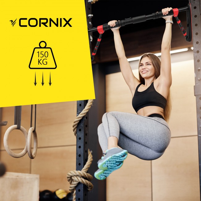 Турник раздвижной Cornix Elite 65-90 см XR-0289 Black/Red