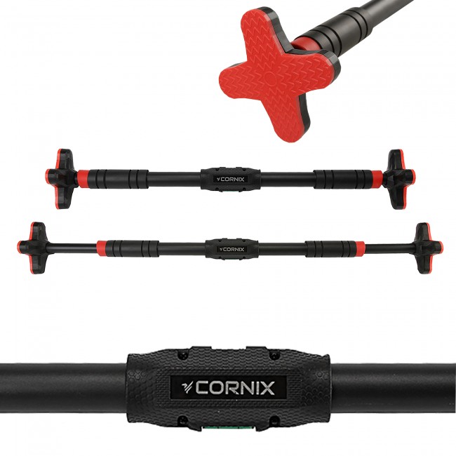 Турник раздвижной Cornix Pro+ 70-100 см XR-0286 Black/Red Турник раздвижной Cornix Pro+ 70-100 см XR-0286 Black/Red