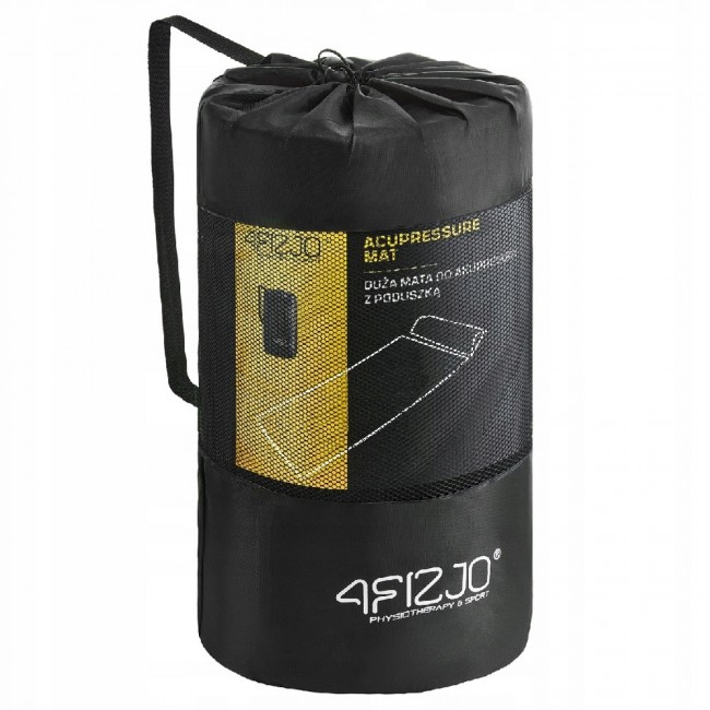 Коврик акупунктурный с валиком 4FIZJO Classic Mat XL Аппликатор Кузнецова Black/Gold (P-5907739315052)