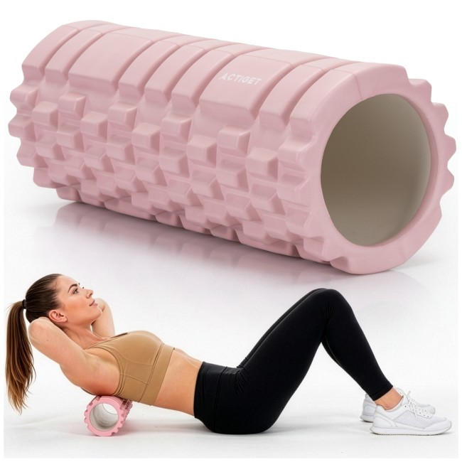 Массажный ролик Actiget EVA 33 x 13.5 см (валик, роллер) ACT0030 Light Pink
