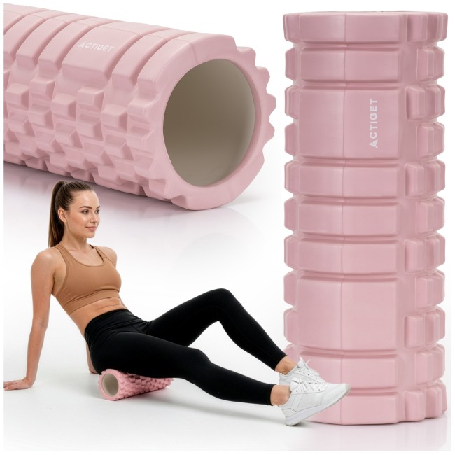 Массажный ролик Actiget EVA 33 x 13.5 см (валик, роллер) ACT0030 Light Pink