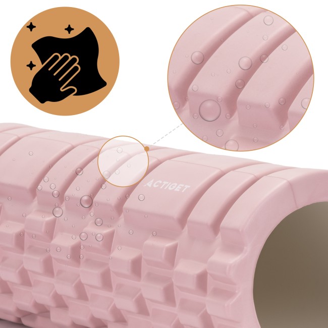 Массажный ролик Actiget EVA 33 x 13.5 см (валик, роллер) ACT0030 Light Pink