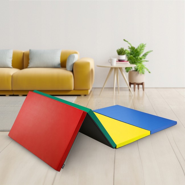 Мат гімнастичний складний 4FIZJO 180 x 60 x 5 см Black/Grey (P-5907739319692)