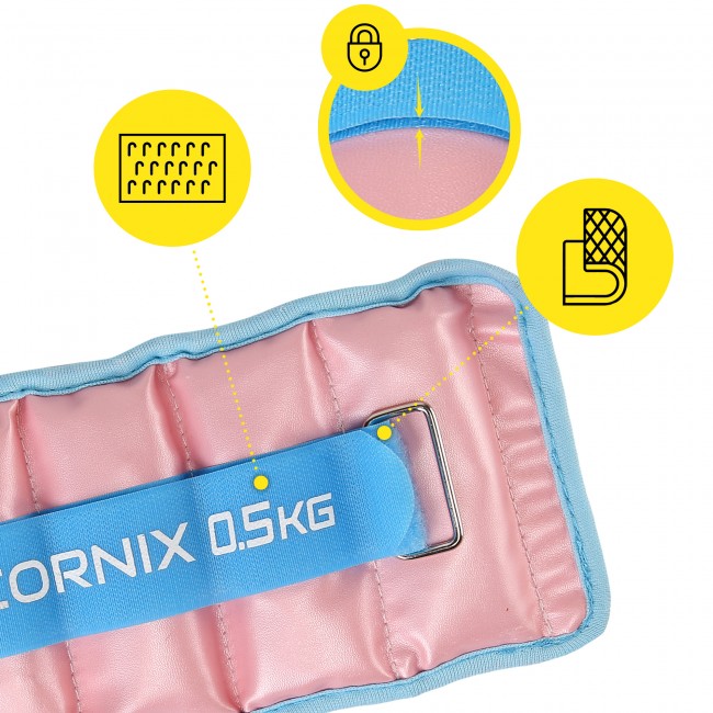 Утяжелители-манжеты для ног и рук Cornix 2 x 0.5 кг XR-0396