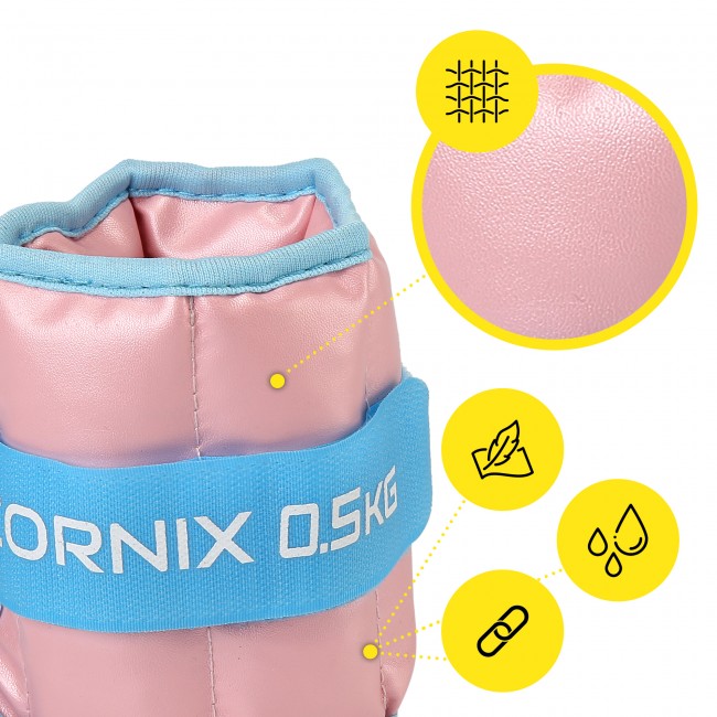 Утяжелители-манжеты для ног и рук Cornix 2 x 0.5 кг XR-0396