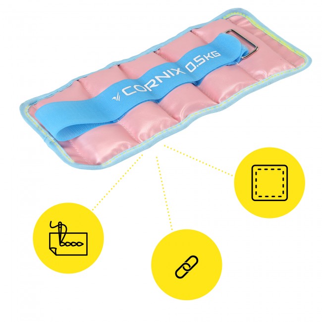 Утяжелители-манжеты для ног и рук Cornix 2 x 0.5 кг XR-0396