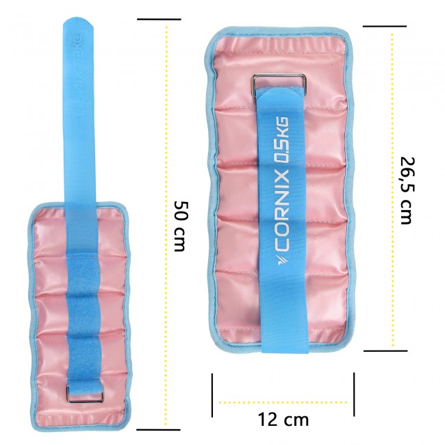 Утяжелители-манжеты для ног и рук Cornix 2 x 0.5 кг XR-0396
