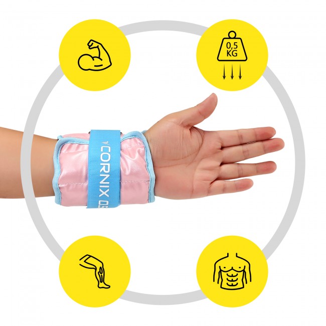 Утяжелители-манжеты для ног и рук Cornix 2 x 0.5 кг XR-0396