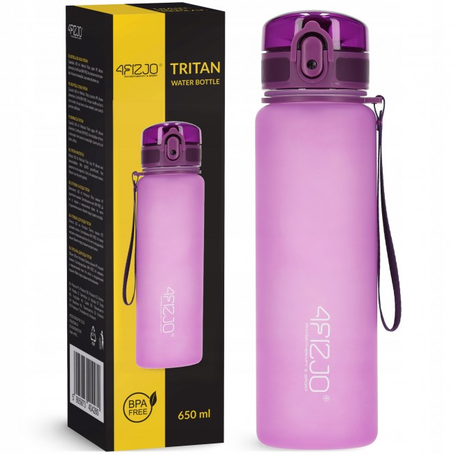 Бутылка для воды спортивная 4FIZJO 650 мл Pink (P-5905973403757) Бутылка для воды спортивная 4FIZJO 650 мл Pink (P-5905973403757)