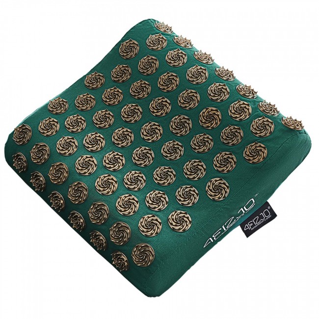 Подушка акупунктурная 4FIZJO Ergo Аппликатор Кузнецова Navy Green/Gold (P-5907739316912)