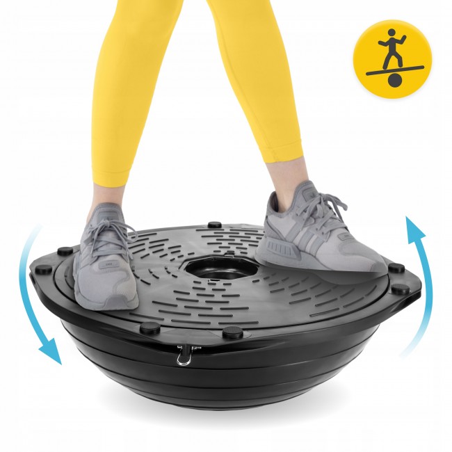 Балансувальна платформа 4FIZJO Bosu Ball 60 см Black (P-5905973402446)