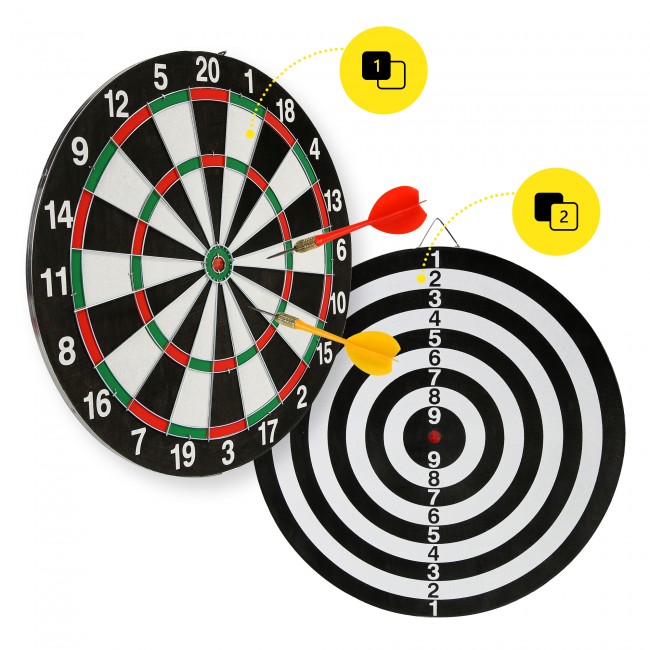 Дартс классический Cornix Dartboard Game 2 в 1 40.5 см + 2 комплекта дротиков XR-0392