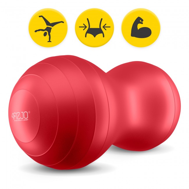Мяч для фитнеса (арахис) 4FIZJO Air Ball Peanut 45 x 90 см Anti-Burst Red (P-5907739318558)