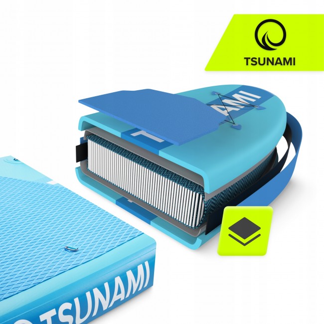 Надувна SUP дошка (САП борд) TSUNAMI 320 см з веслом Lagoon T02 (P-5907739314215)